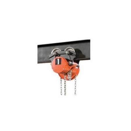 Cm Plain Trolley Hoist, Low Headroom, Series Cyclone, 6 Ton, 8 Ft Lifting Height, 1834 In Minimum 5070